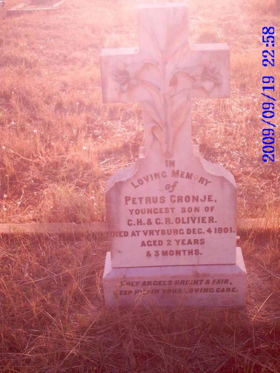 OLIVIER Petrus Cronje  -1901