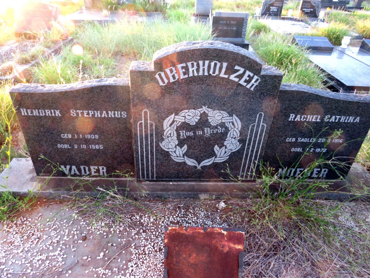 OBERHOLZER Hendrik Stephanus 1909-1965 & Rachel Catrina SADLER 1916-1972