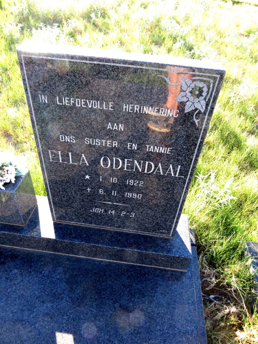 ODENDAAL Ella 1922-1990