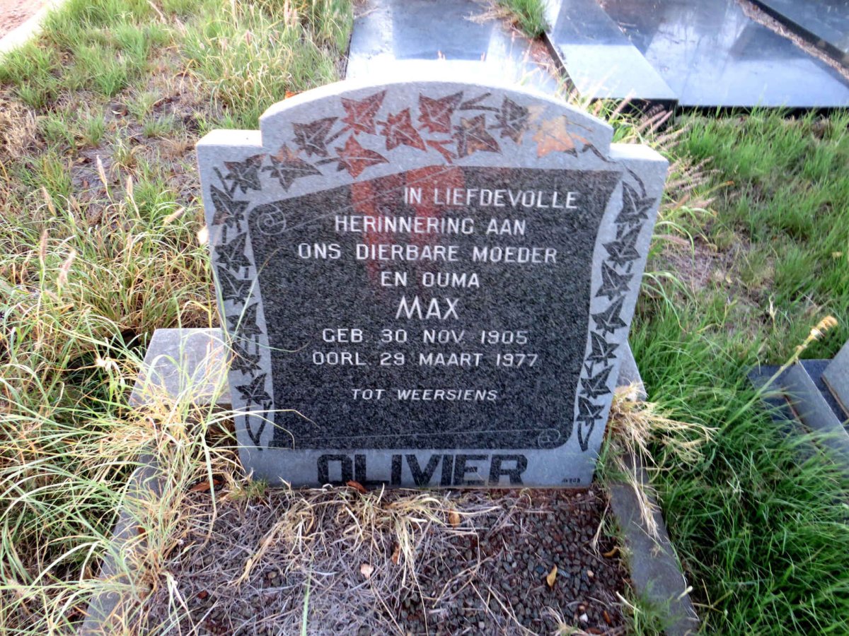 OLIVIER Max 1905-1977