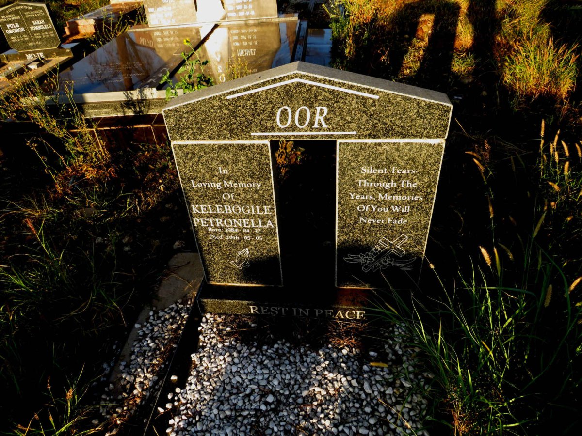 OOR Kelebogile Petronella 1984-2016