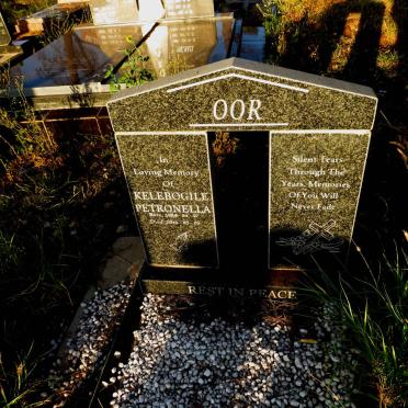 OOR Kelebogile Petronella 1984-2016