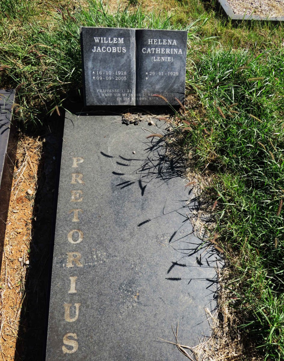 PRETORIUS Willem Jacobus 1928-2005 & Helena Catherina SMIT 1929- 