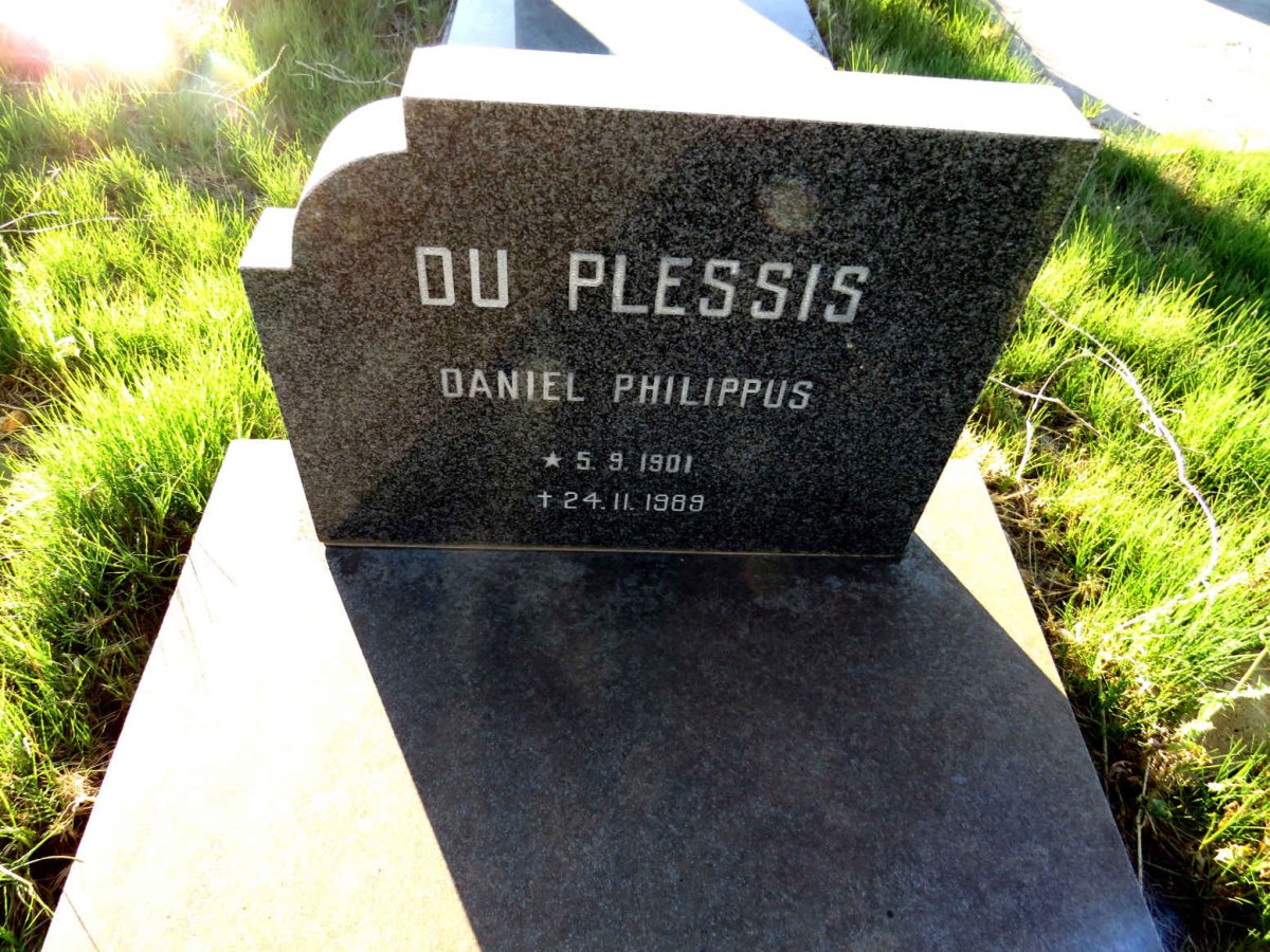 PLESSIS Daniel Philippus, du 1901-1989