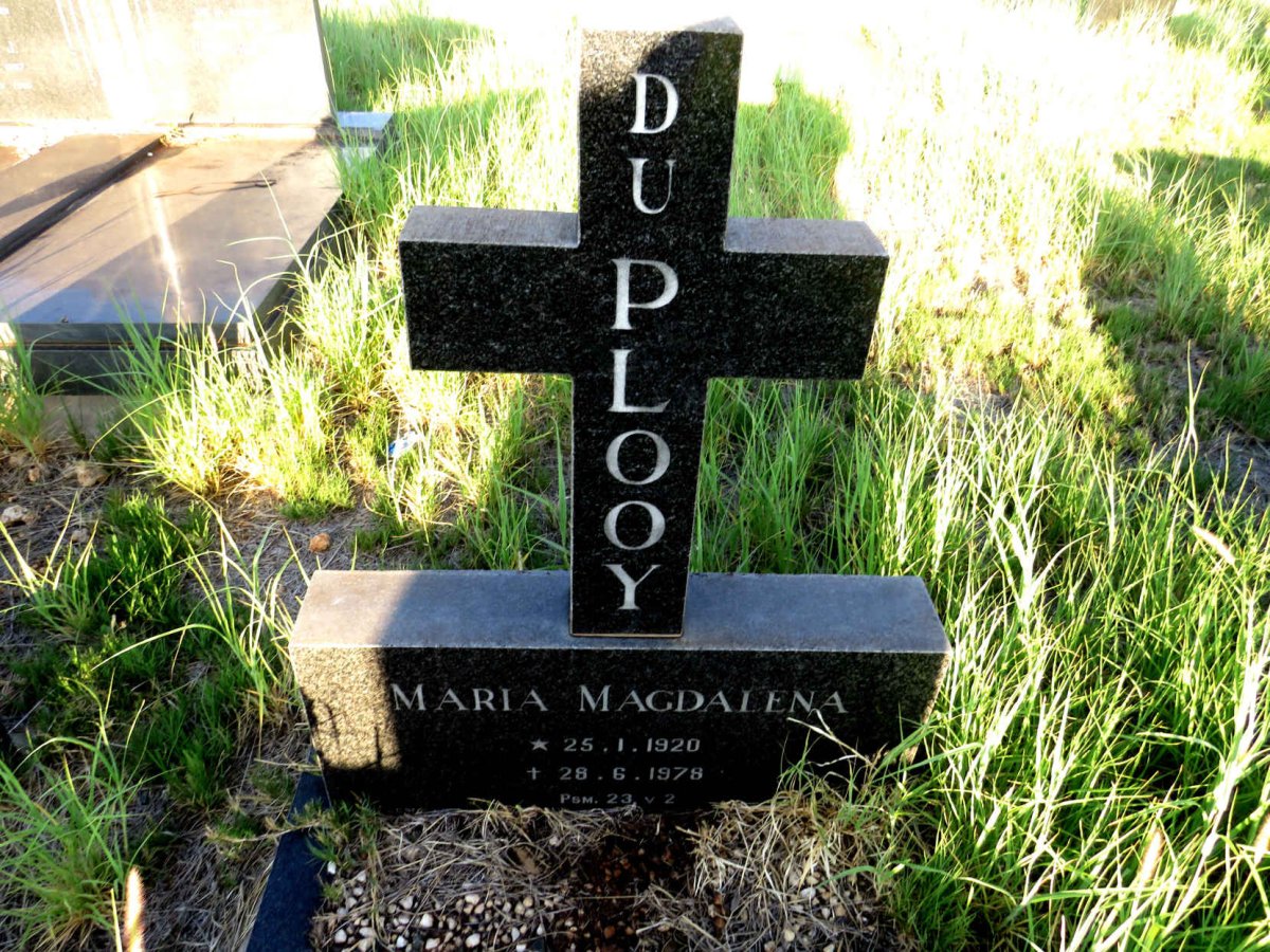 PLOOY Maria Magdalena, du 1920-1978