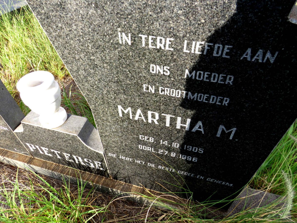 PIETERSE Petrus C. 1882-1972 & Martha M. 1905-1996_2