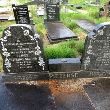 PIETERSE Petrus Stefanus Muller 1901-1983 & Elsie Adriana BOTMA 1908-1980