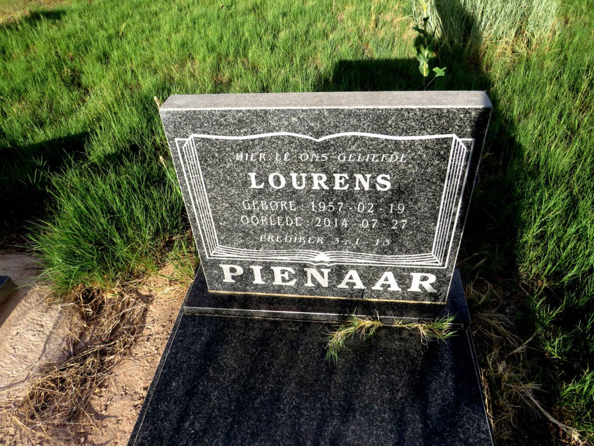 PIENAAR Lourens 1957-2014