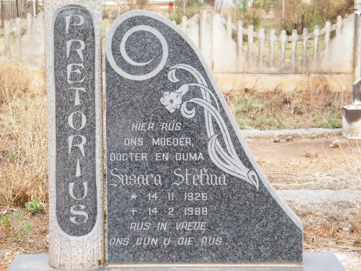 PRETORIUS Susara Stefina 1926-1988