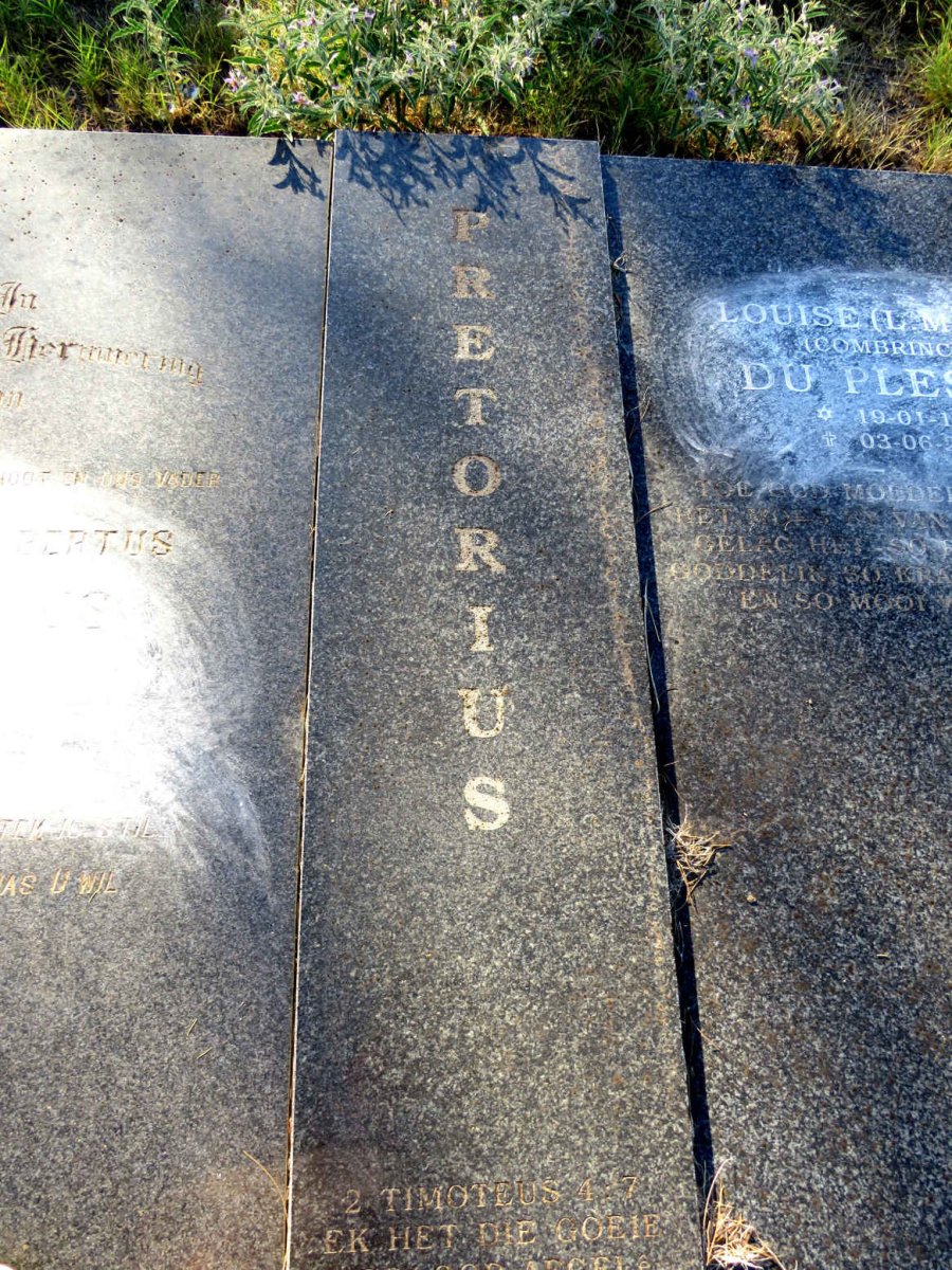 PRETORIUS Robert Albertus 1932-1968 & L.M.C.S. voorheen DU PLESSIS nee COMBRINCK 1937-2002_1