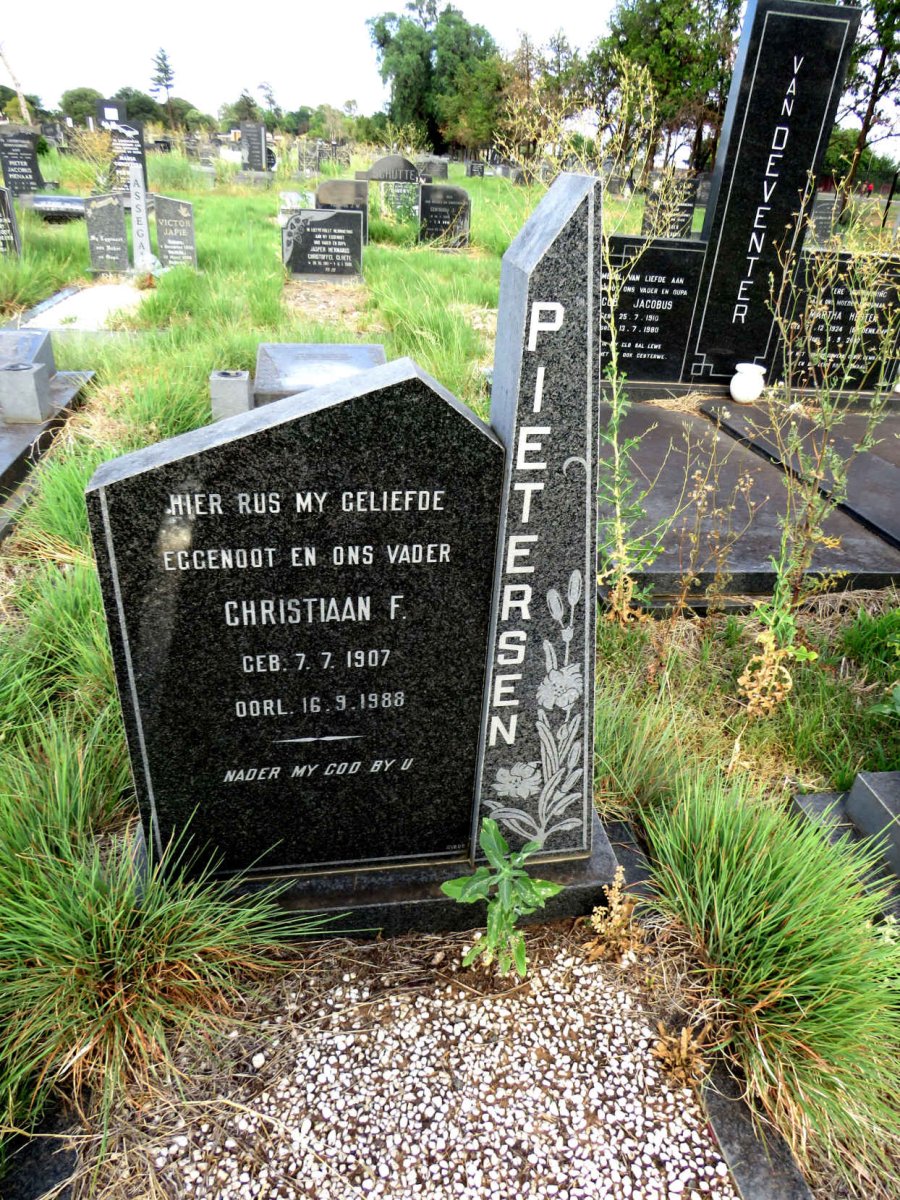PIETERSEN Christiaan F. 1907-1988