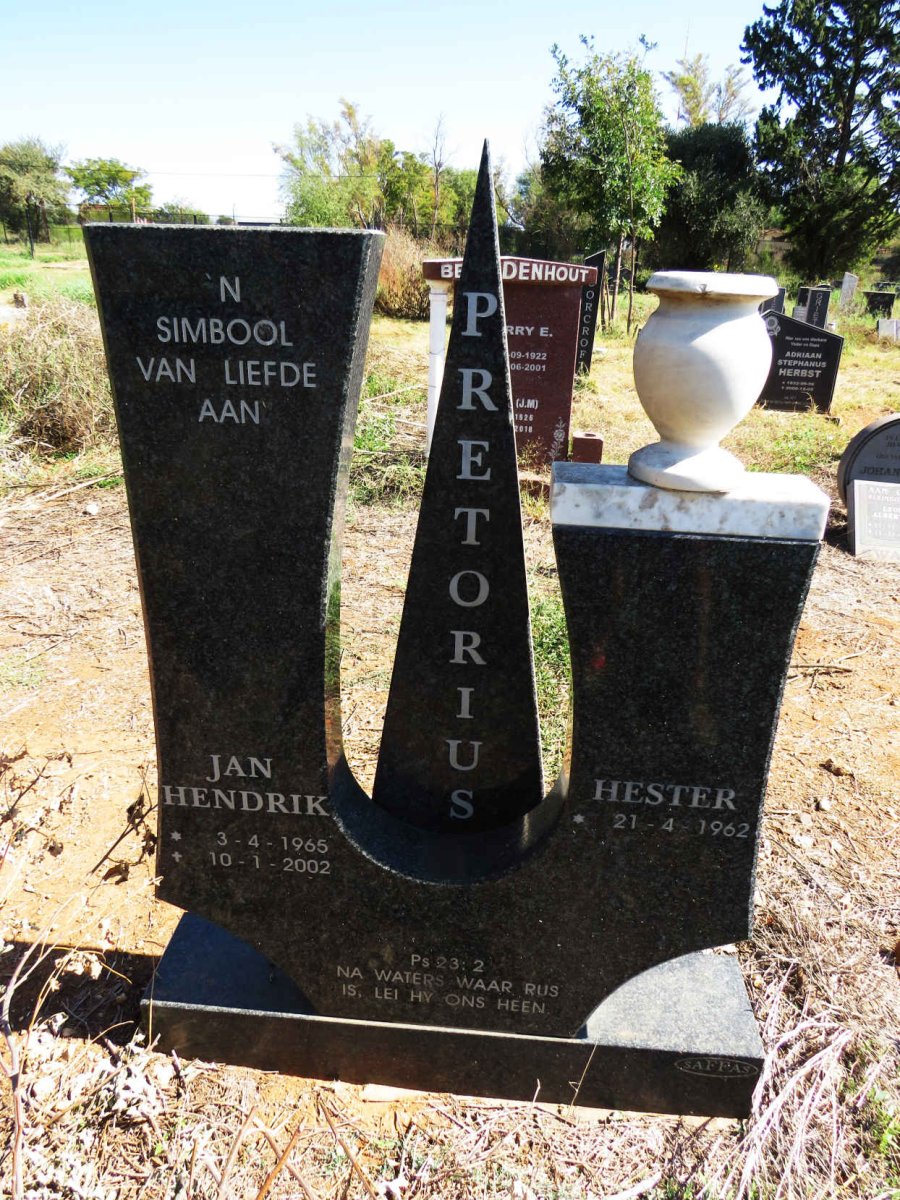 PRETORIUS Jan Hendrik 1965-2002 & Hester 1962- 
