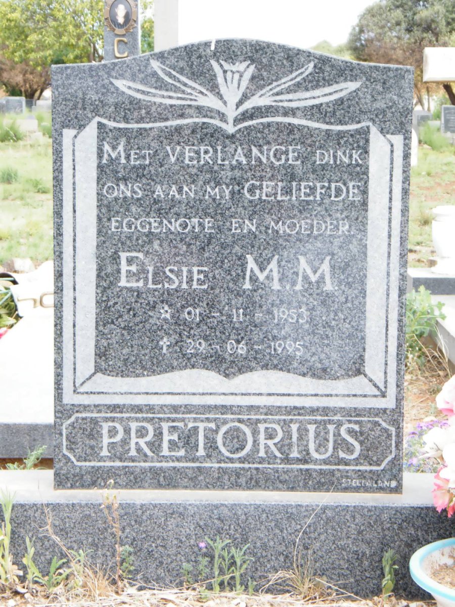 PRETORIUS Elsie M.M. 1953-1995