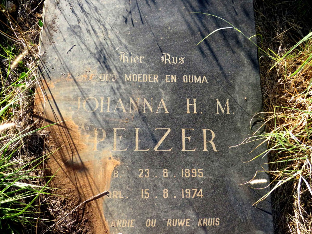 PELZER Johanna H.M. 1895-1974
