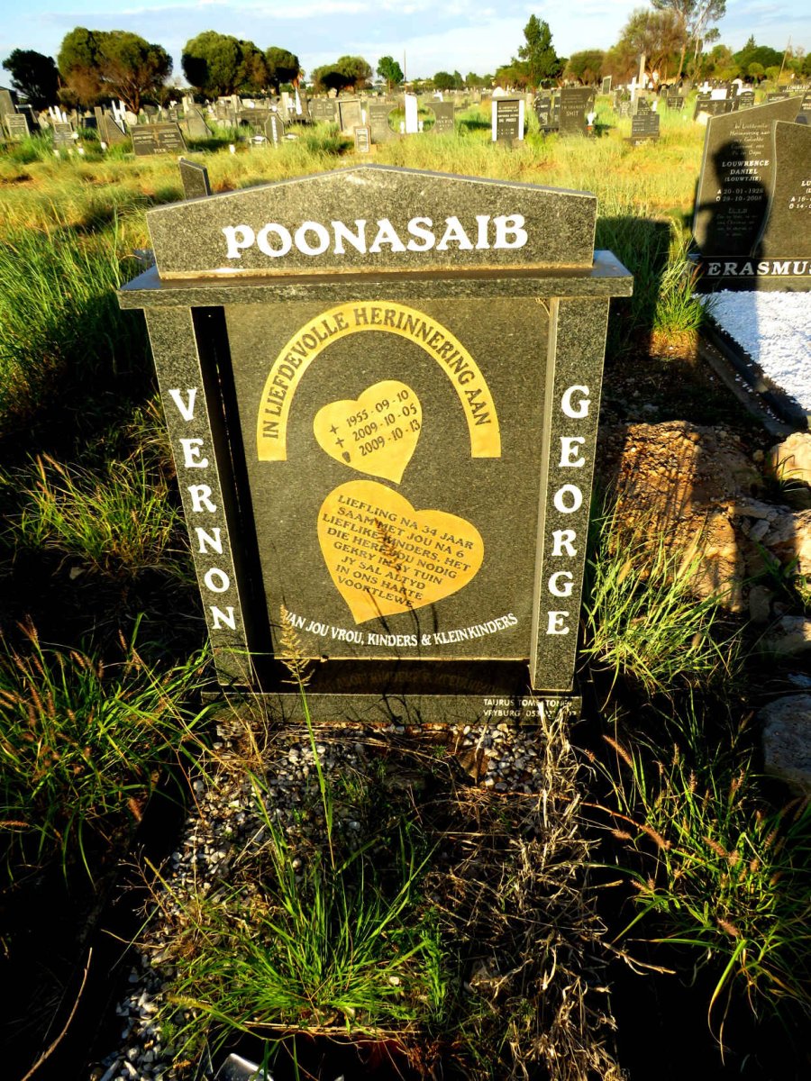 POONASAIB Vernon George 1955-2009