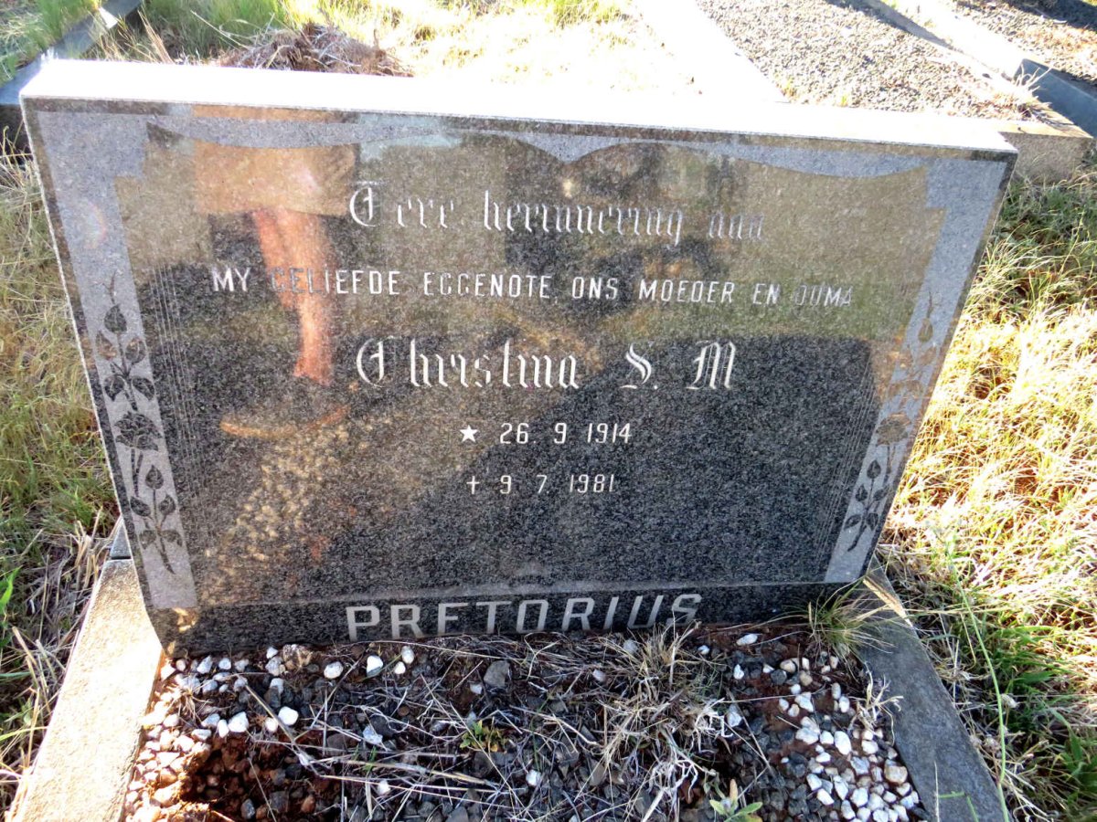 PRETORIUS Christina S.M. 1914-1981
