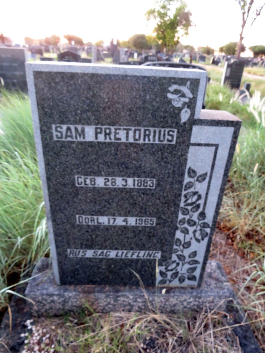 PRETORIUS Sam 1883-1965
