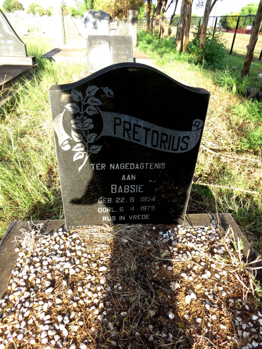 PRETORIUS Babsie 1954-1979