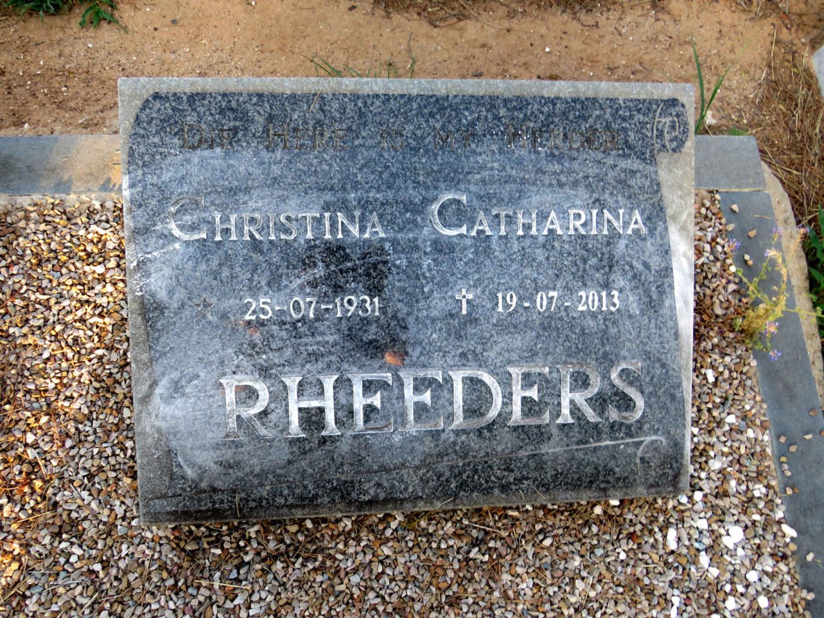 RHEEDERS Christina Catharina 1931-2013
