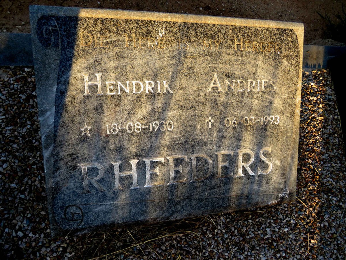 RHEEDERS Hendrik Andries 1930-1993