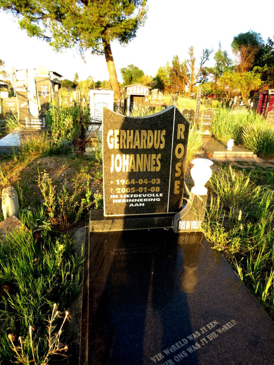 ROSE Gerhardus Johannes 1964-2005