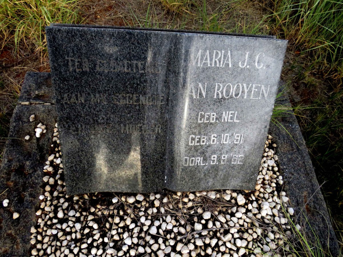 ROOYEN Maria J.C., van nee NEL 1891-1962