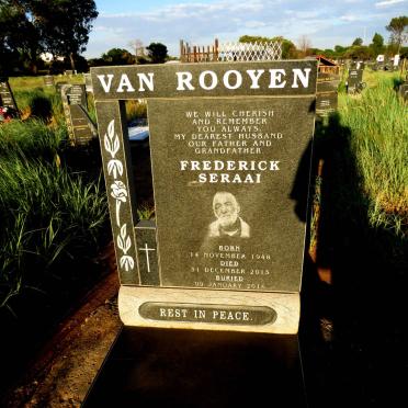 ROOYEN Frederick Seraai, van 1948-2015