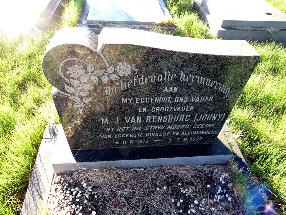 RENSBURG M.J., van 1913-1973