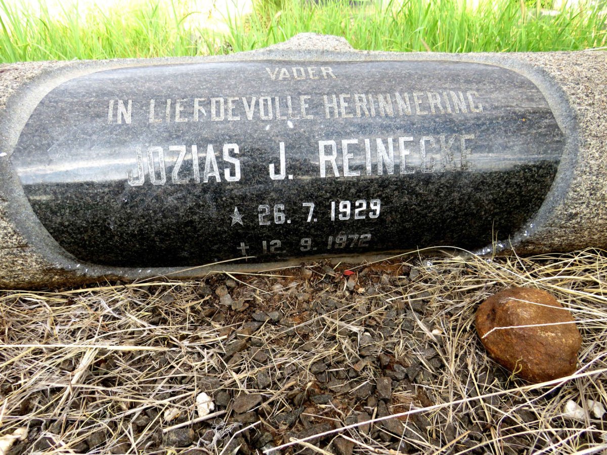REINECKE Jozias J. 1929-1972