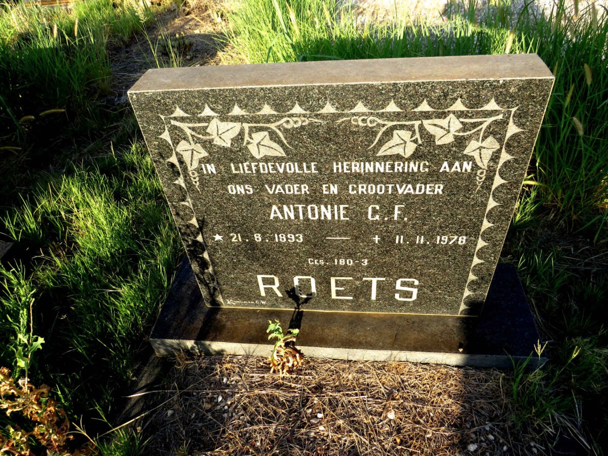 ROETS Antonie G.F. 1893-1978