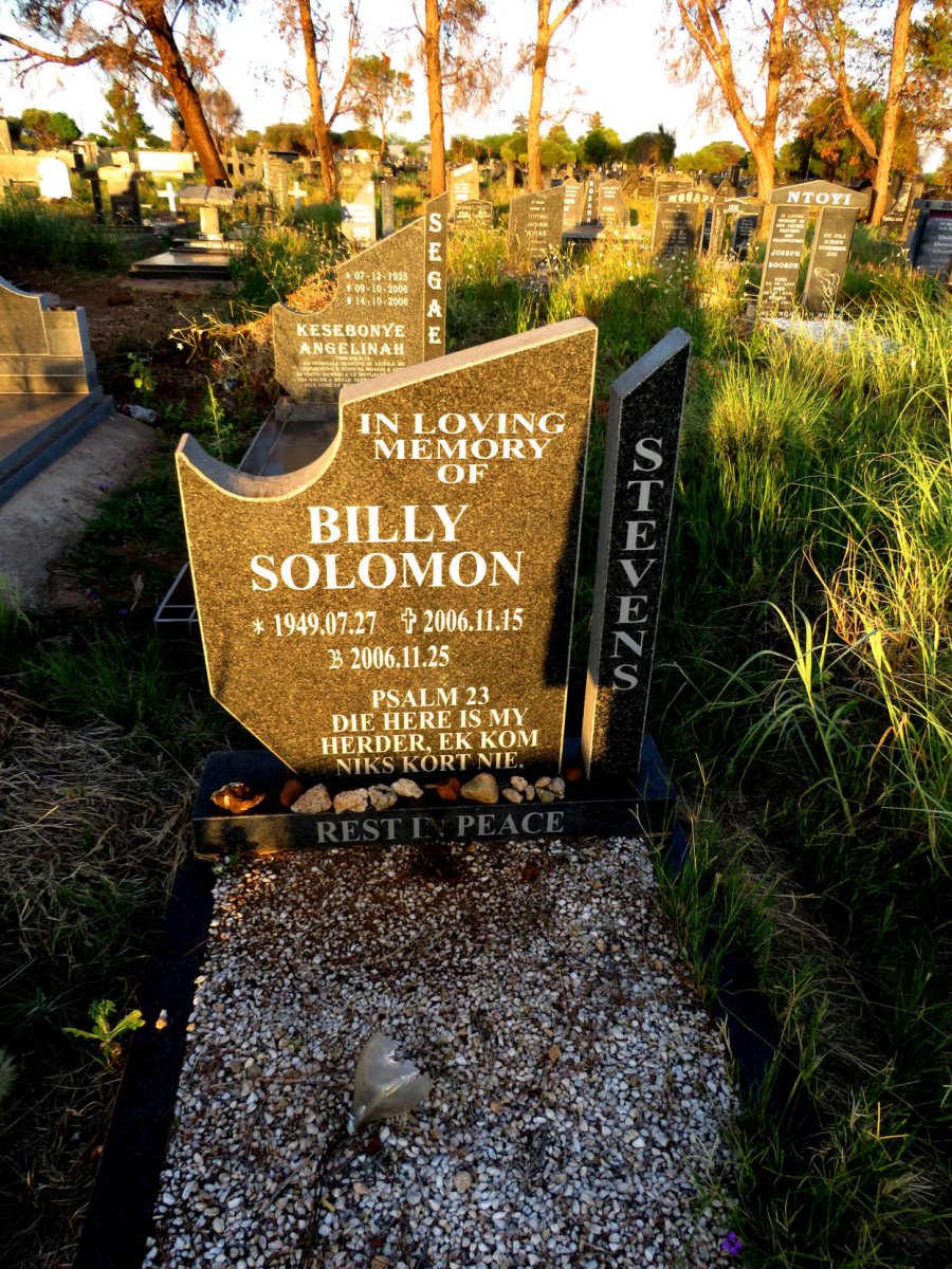 STEVENS Billy Solomons 1949-2006