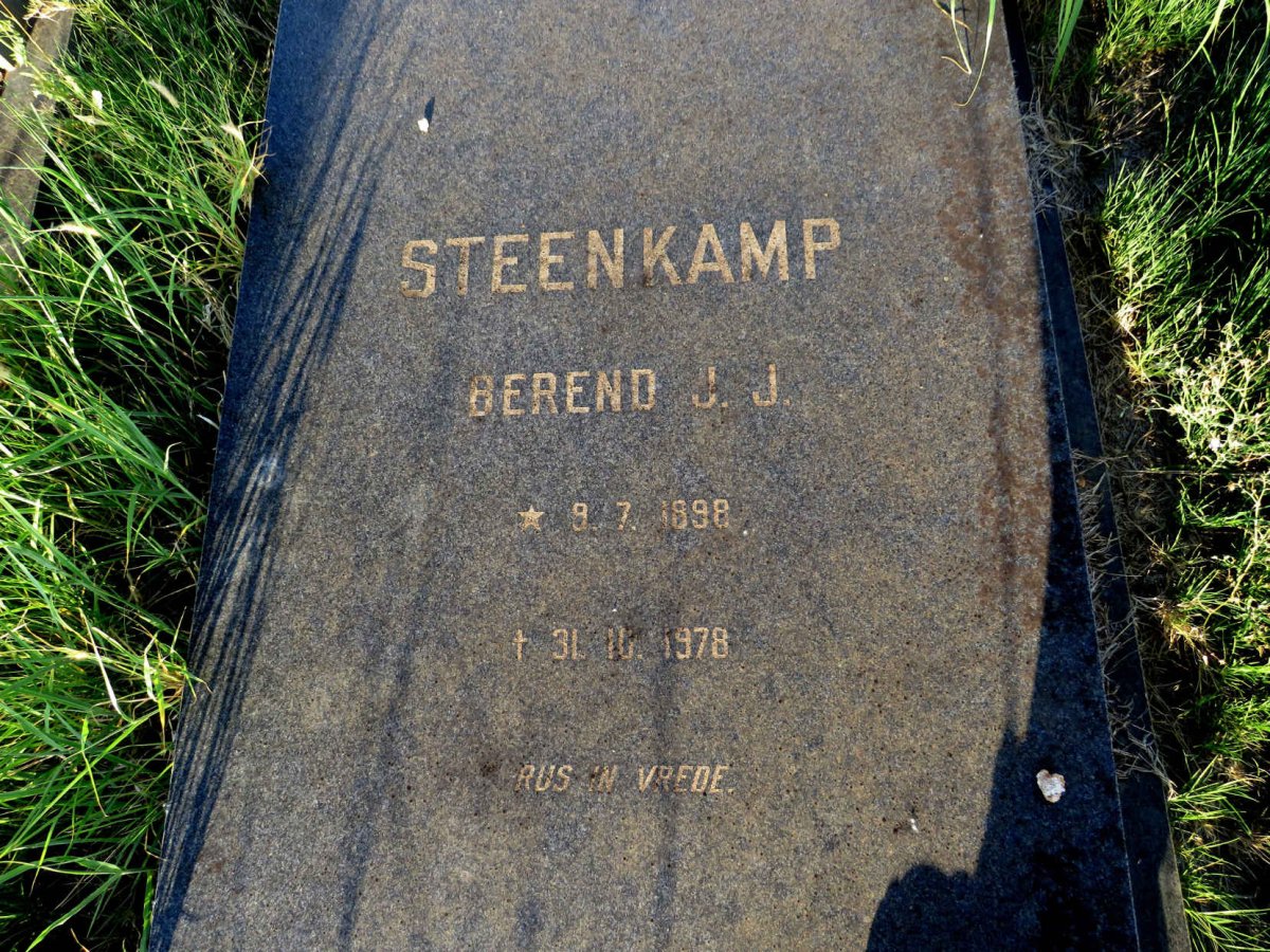 STEENKAMP Berend J.J. 1898-1978