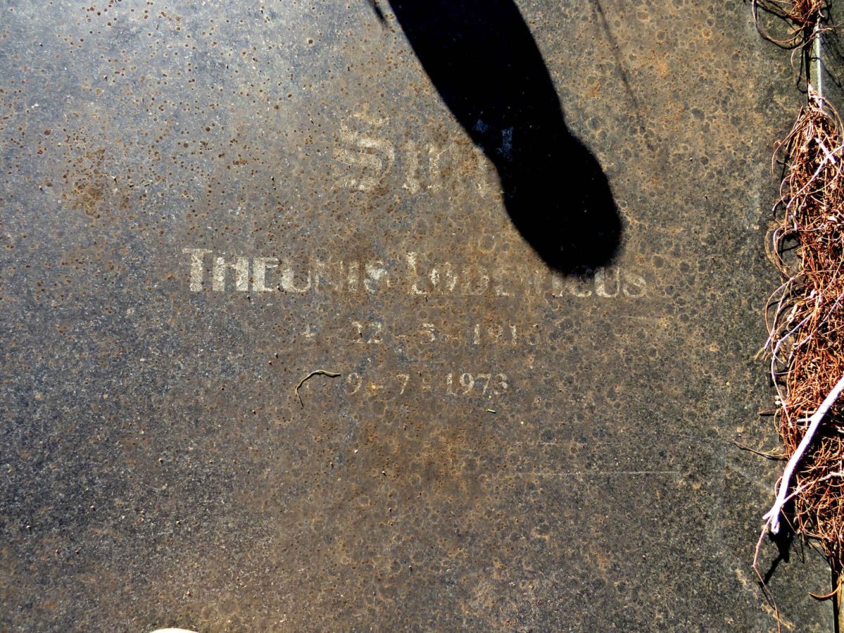SMIT Theunis Lodewicus 1916-1973