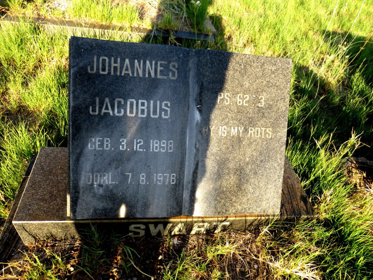 SWART Johannes Jacobus 1898-1978