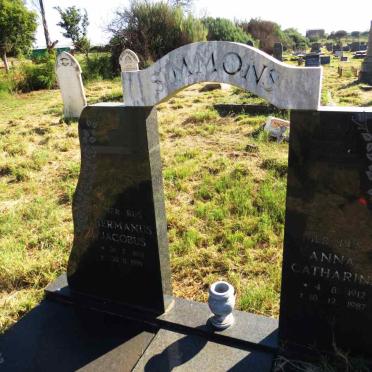 SIMMONS Hermanus Jacobus 1916-1991 & Anna Catharina 1912-1987