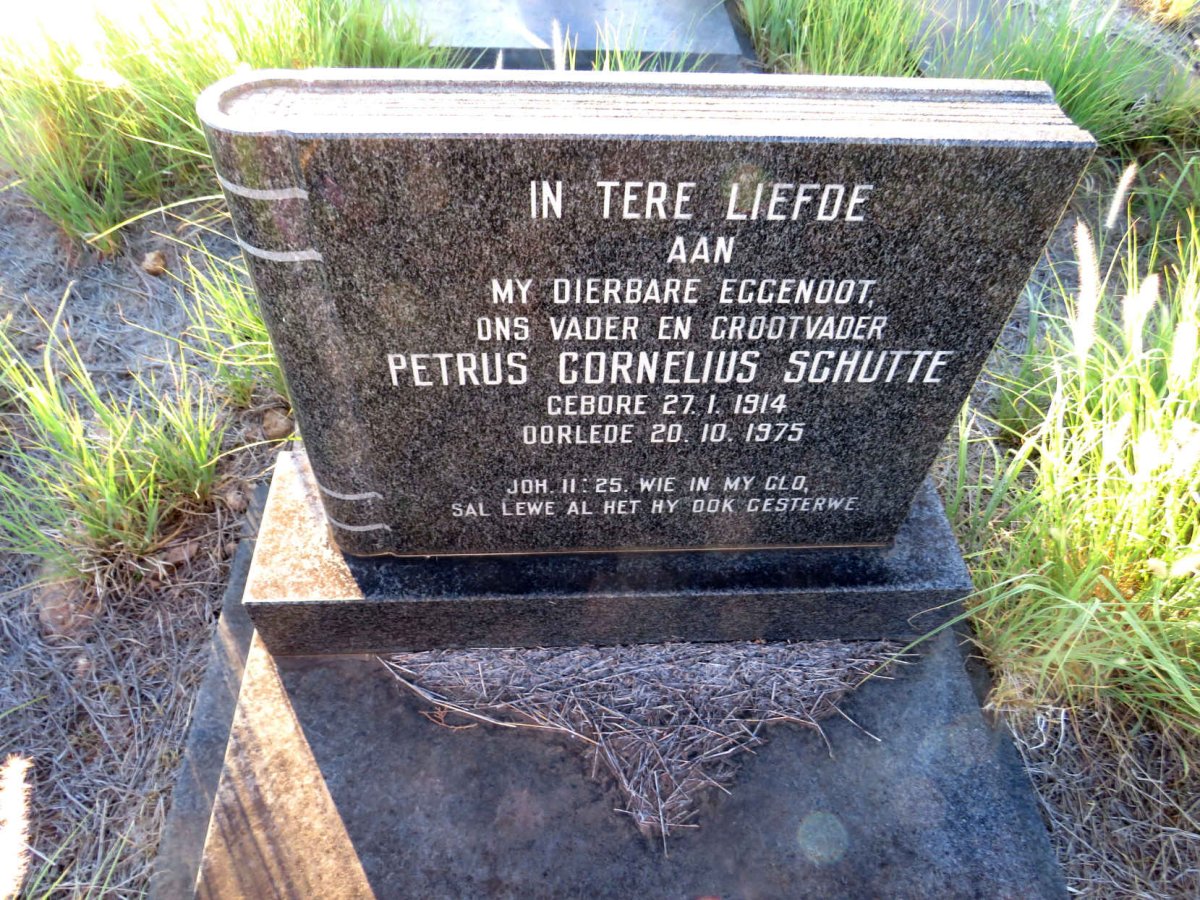 SCHUTTE Petrus Cornelius 1914-1975