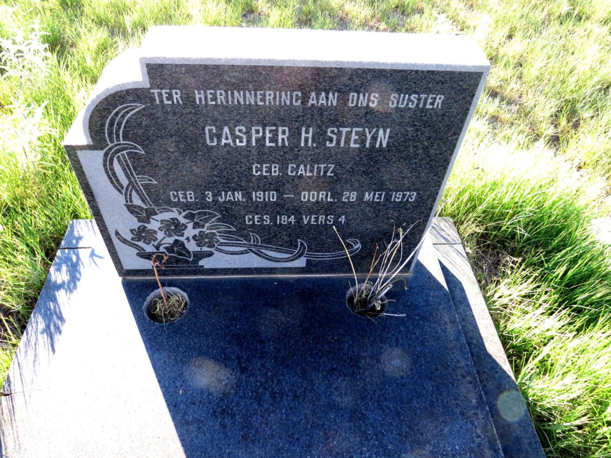 STEYN Casper H. nee CALITZ 1910-1973