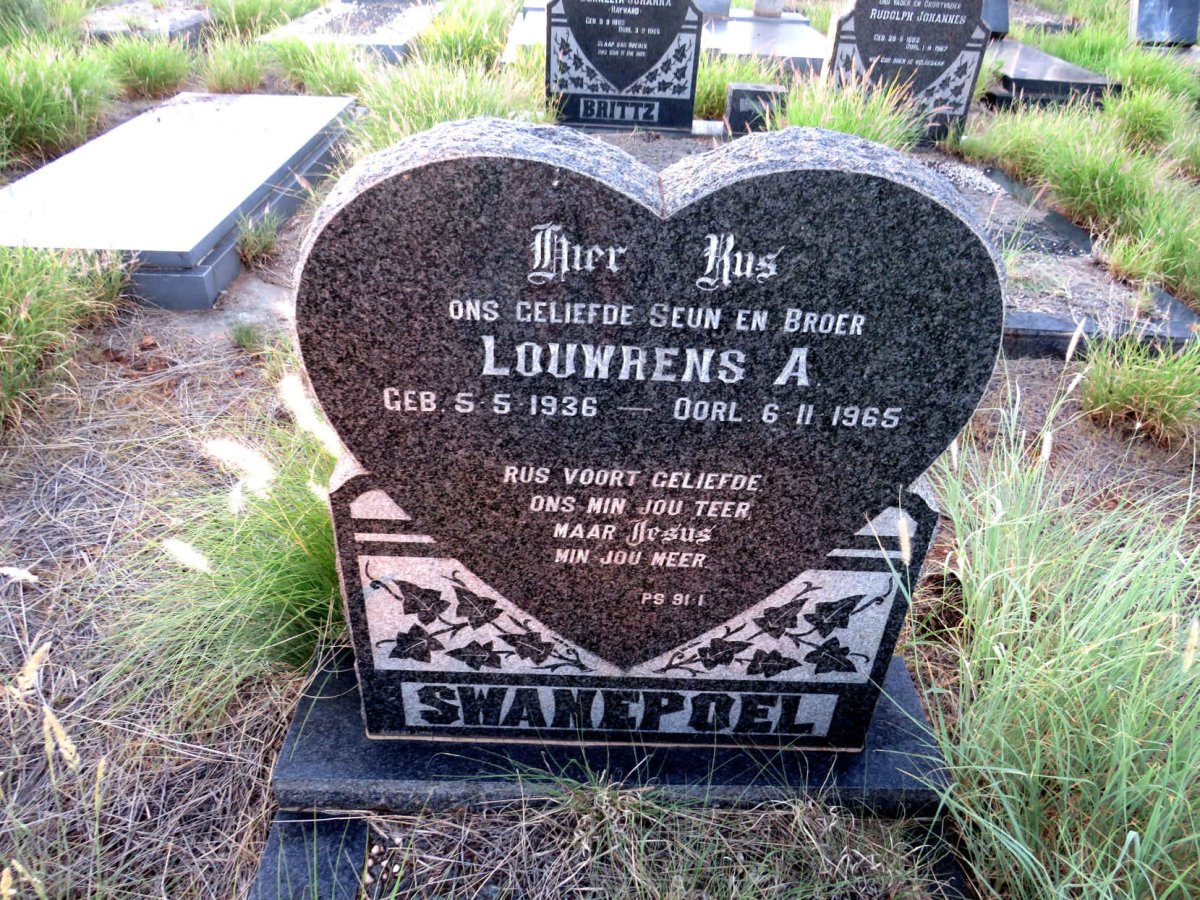 SWANEPOEL Louwrens A. 1936-1965
