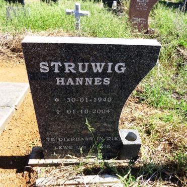 STRUWIG Hannes 1940-2004