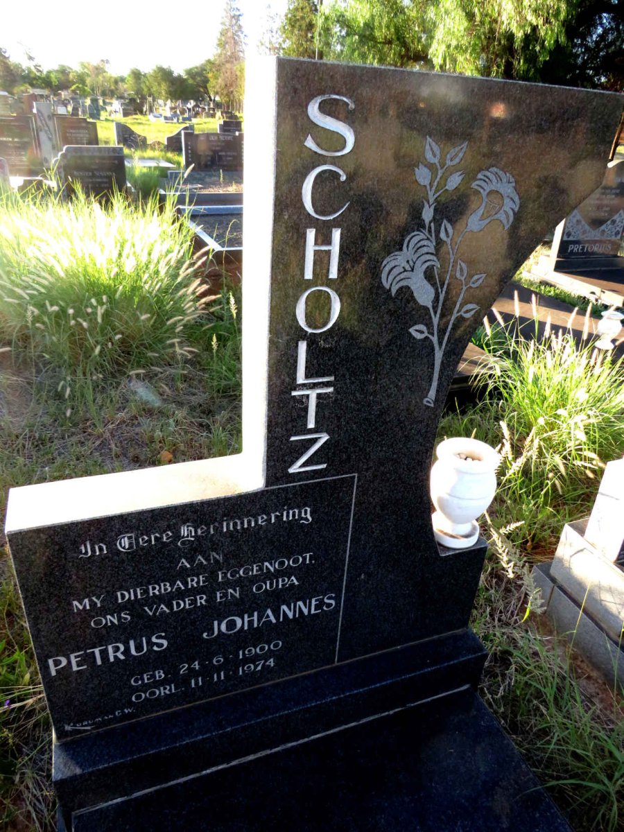 SCHOLTZ Petrus Johannes 1900-1974