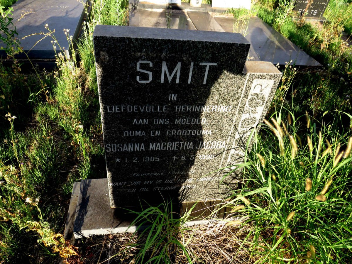 SMIT Susanna Magrietha Jacoba 1905-1990