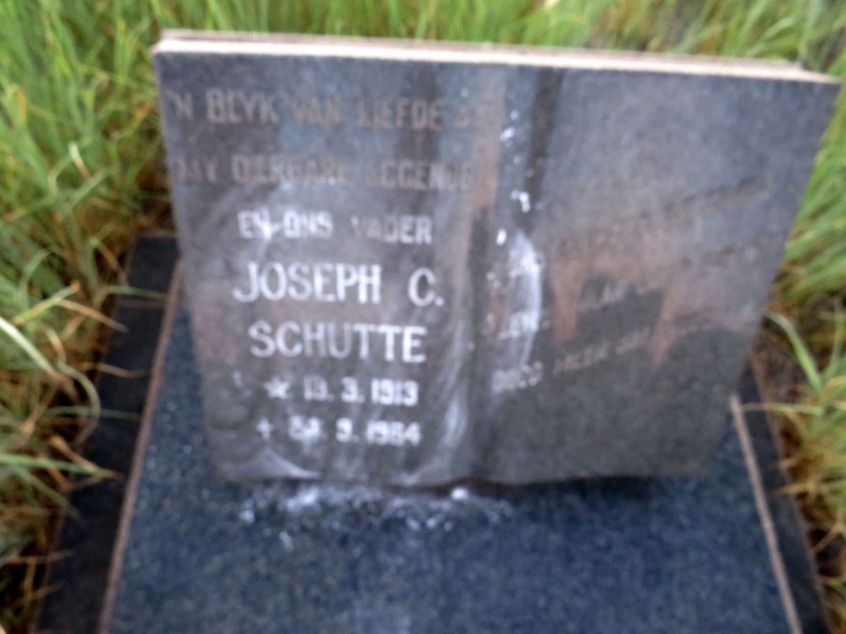 SCHUTTE Joseph C. 1913-1964