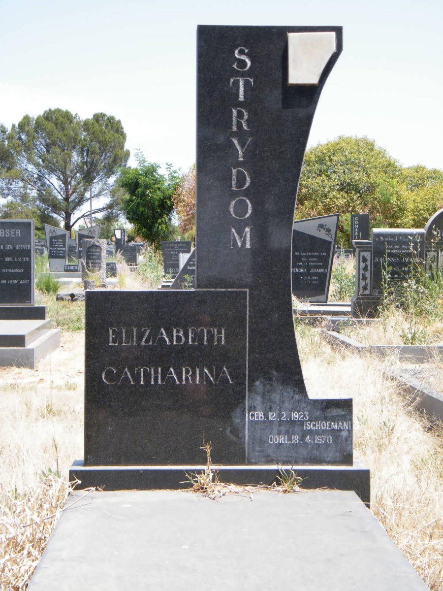 STRYDOM Elizabeth Catharina nee SCHOEMAN 1923-1970