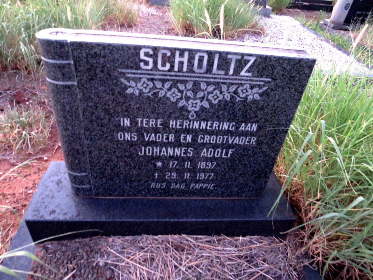 SCHOLTZ Johannes Adolf 1897-1977