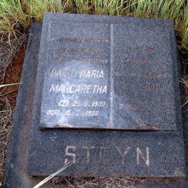 STEYN Maria Margaretha 1900-1998