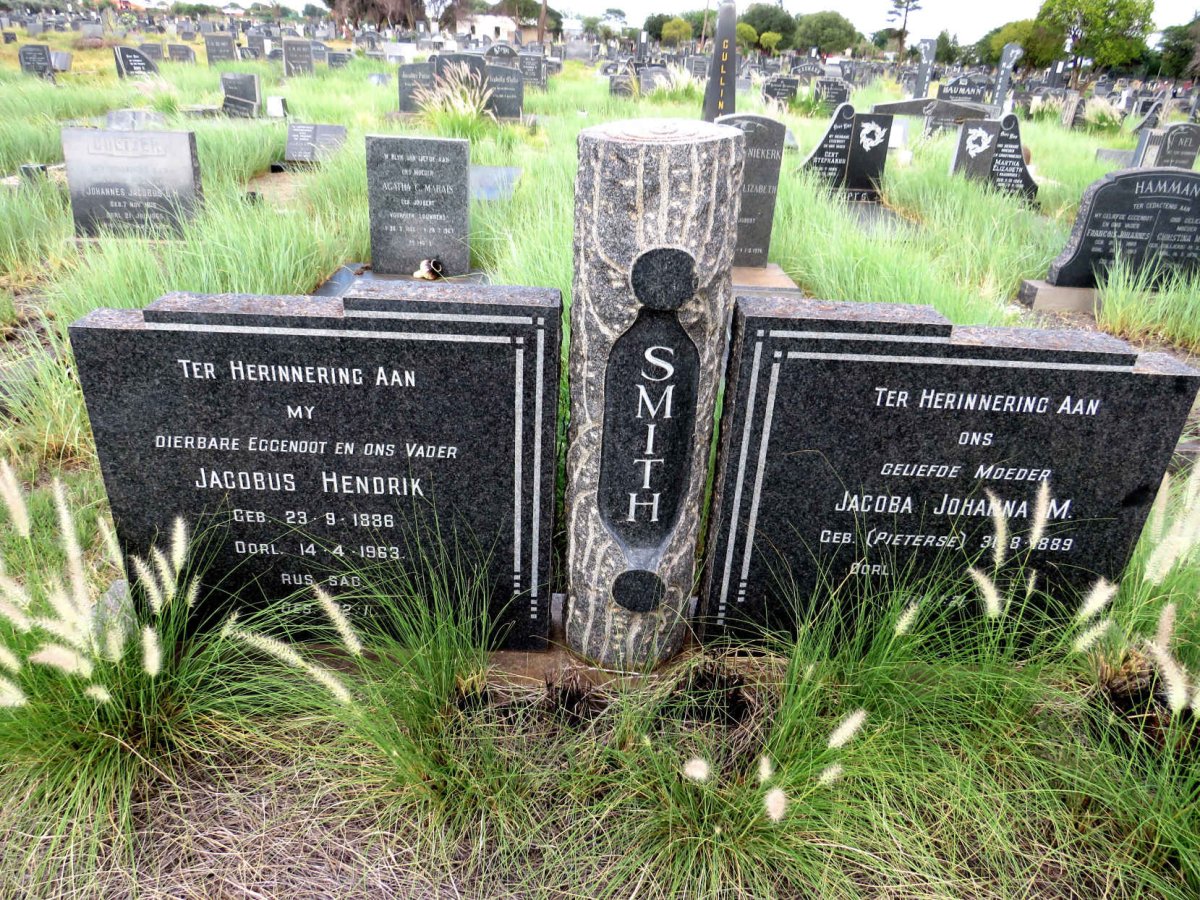 SMITH Jacobus Hendrik 1886-1963 & Jacoba Johanna M. PIETERSE 1889-_1