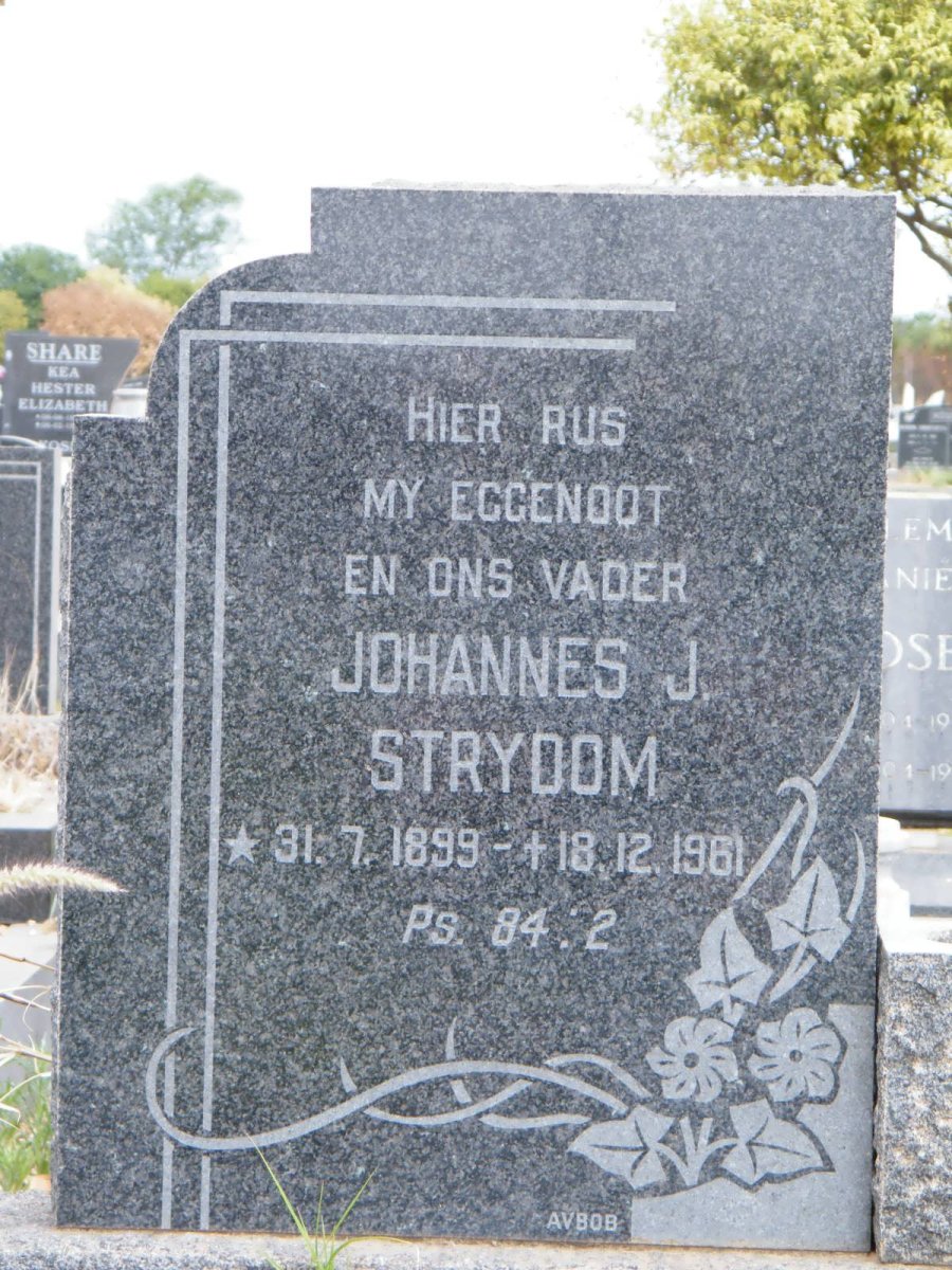 STRYDOM Johannes J. 1899-1961