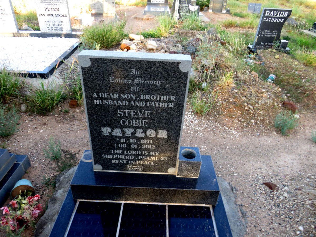 TAYLOR Steve Cobie 1971-2012