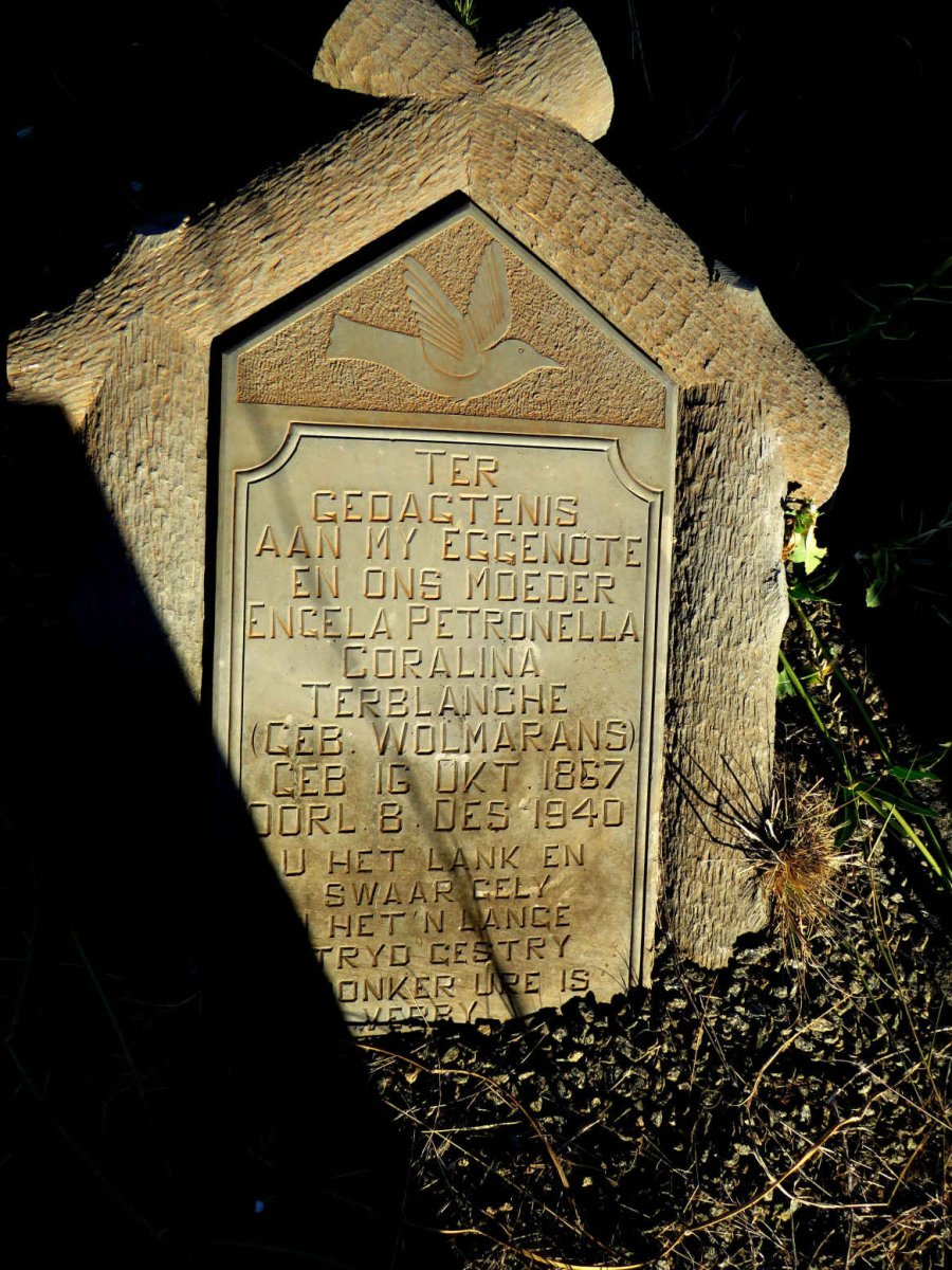 TERBLANCHE Engela Petronella Coralina ne WOLMARANS 1867-1940