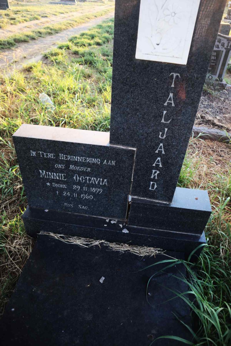 TALJAARD Minnie Octavia nee DICKS 1899-1960